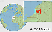 Savanna Style Location Map of Taroudant