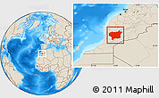 Shaded Relief Location Map of Taroudant