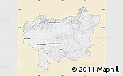 Classic Style Map of Taroudant, single color outside