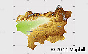 Physical Map of Taroudant, cropped outside