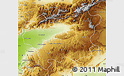 Physical Map of Taroudant