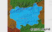 Political Map of Taroudant, darken
