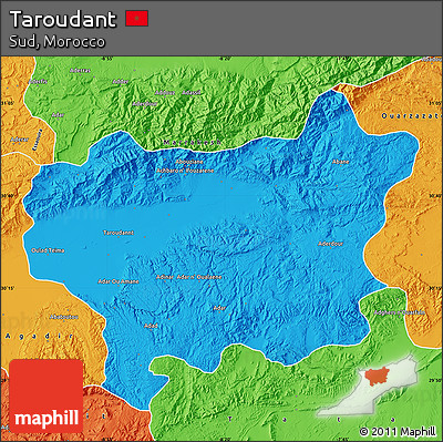 Political Map of Taroudant