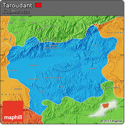 Political Map of Taroudant
