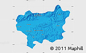 Political Map of Taroudant, single color outside