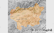 Satellite Map of Taroudant, desaturated