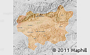 Satellite Map of Taroudant, lighten, desaturated