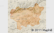 Satellite Map of Taroudant, shaded relief outside