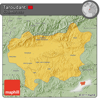 Savanna Style Map of Taroudant