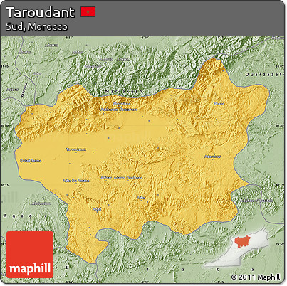 Savanna Style Map of Taroudant