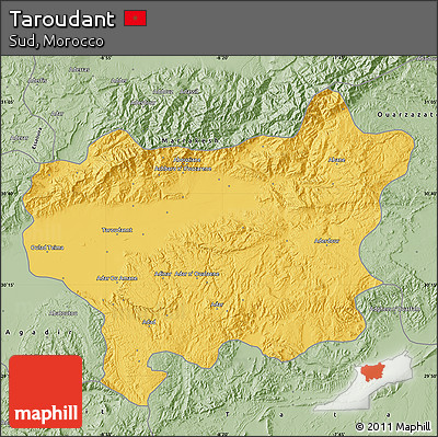 Savanna Style Map of Taroudant