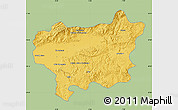 Savanna Style Map of Taroudant, single color outside