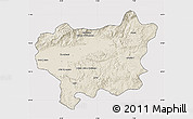 Shaded Relief Map of Taroudant, cropped outside