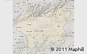 Shaded Relief Map of Taroudant, semi-desaturated