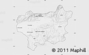 Silver Style Map of Taroudant, single color outside
