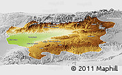 Physical Panoramic Map of Taroudant, lighten, desaturated