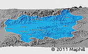 Political Panoramic Map of Taroudant, desaturated