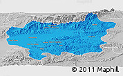 Political Panoramic Map of Taroudant, lighten, desaturated