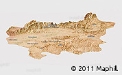 Satellite Panoramic Map of Taroudant, cropped outside