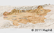 Satellite Panoramic Map of Taroudant, lighten