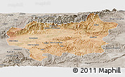 Satellite Panoramic Map of Taroudant, semi-desaturated