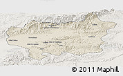 Shaded Relief Panoramic Map of Taroudant, lighten