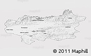Silver Style Panoramic Map of Taroudant, single color outside