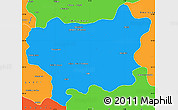 Political Simple Map of Taroudant