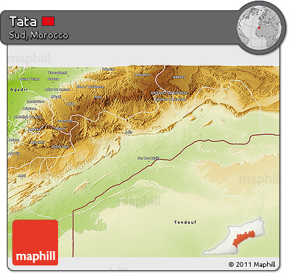 Physical 3D Map of Tata
