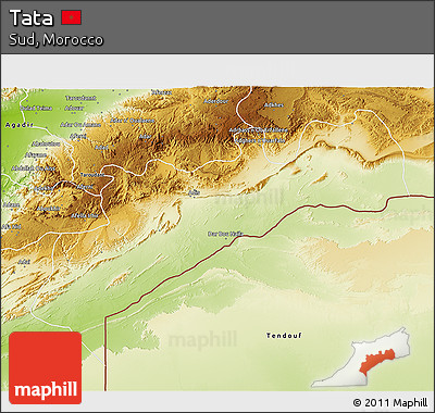 Physical 3D Map of Tata