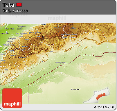 Physical 3D Map of Tata