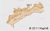 Satellite 3D Map of Tata, cropped outside