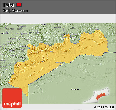 Savanna Style 3D Map of Tata