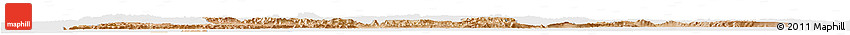 Satellite Horizon Map of Tata, single color outside