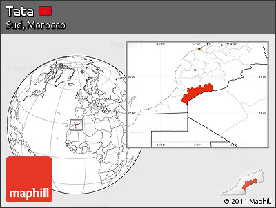 Blank Location Map of Tata