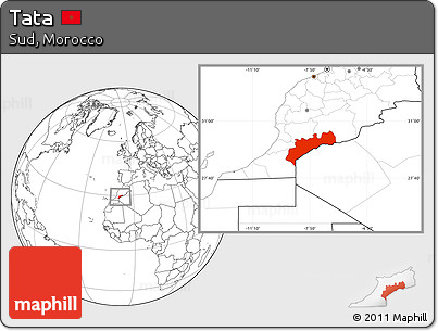 Blank Location Map of Tata