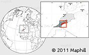 Blank Location Map of Tata, highlighted country, highlighted parent region, within the entire country