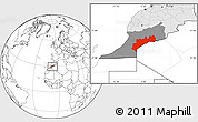 Blank Location Map of Tata, highlighted country, highlighted parent region