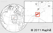 Blank Location Map of Tata, highlighted parent region, within the entire country