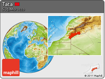 Physical Location Map of Tata