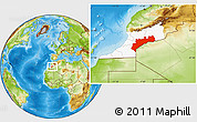 Physical Location Map of Tata, highlighted parent region