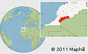 Savanna Style Location Map of Tata, highlighted country