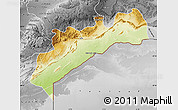 Physical Map of Tata, desaturated