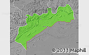 Political Map of Tata, desaturated