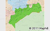 Political Map of Tata, lighten