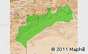 Political Map of Tata, satellite outside