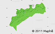 Political Map of Tata, single color outside