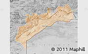 Satellite Map of Tata, desaturated