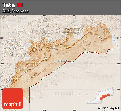 Satellite Map of Tata, lighten