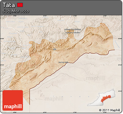 Satellite Map of Tata, lighten